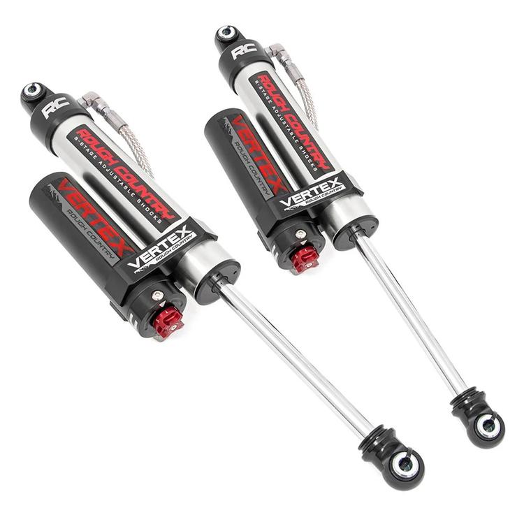 Bakre nitro-stötdämpare Rough Country Vertex Adjustable höjning 5,5-7,5 tum för Dodge Ram 1500 DS 2009-2019 och Dodge Ram 1500 Classic DS 2019-