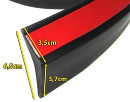 Flexibel spoilerläpp svart universal - 3