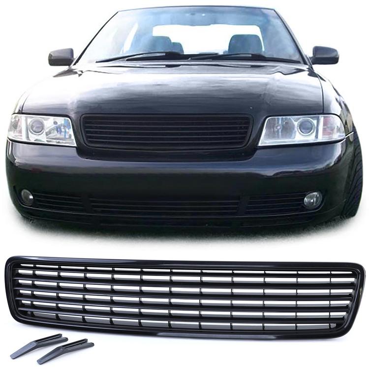 Frontgrill utan emblem svart till Audi A4 B5 1994-2000