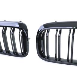 Njurar dubbelribbad Performance-design blanksvart till BMW 5-Serie G30 G31 2017-2020 - 5