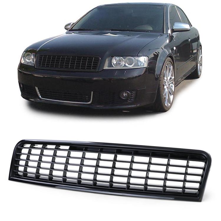 Frontgrill svart utan emblem till Audi A4 B6 8E 2000-2004