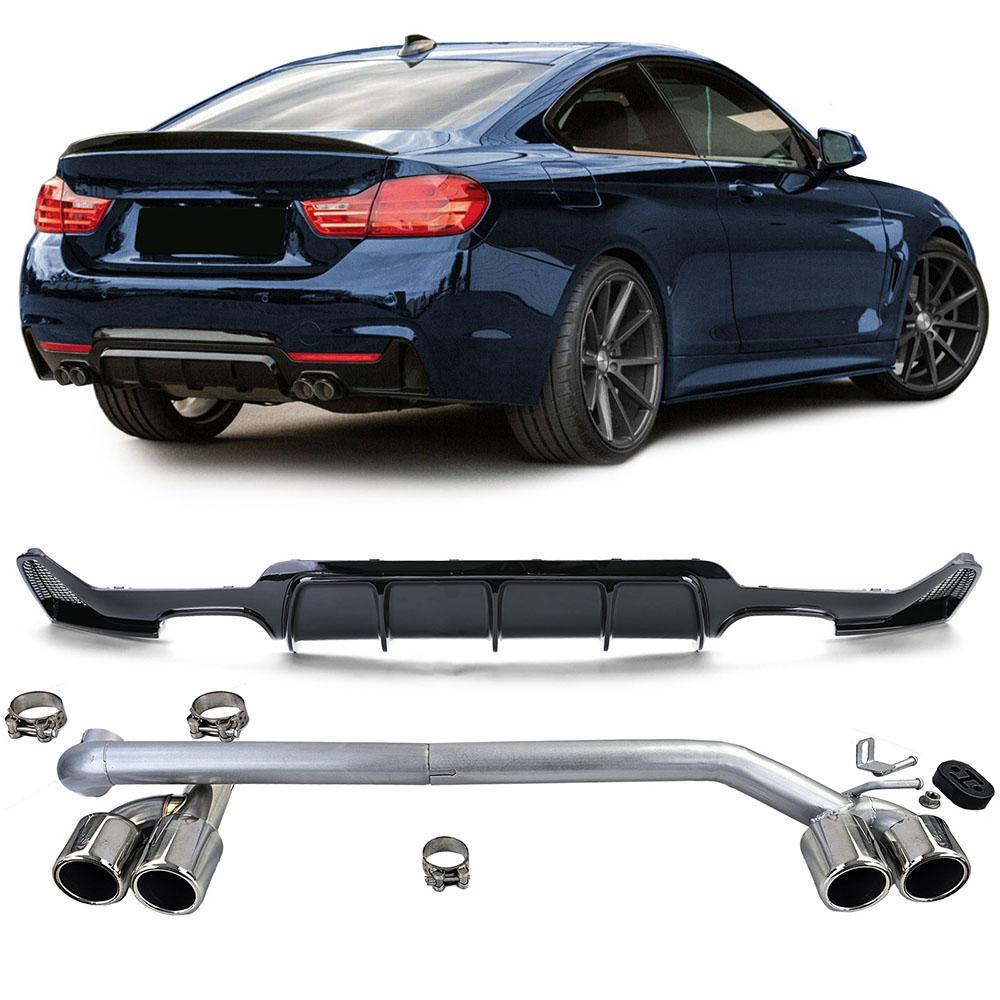 Diffusor + avgasrör sportlook BMW F32 F33 F36 425 428 430