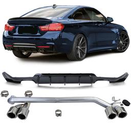 Diffusor + avgasrör sportlook BMW F32 F33 F36 425 428 430