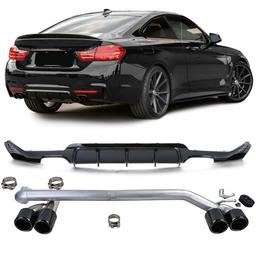 Diffusor + avgasrör sportook BMW F32 F33 F36 425 428 430