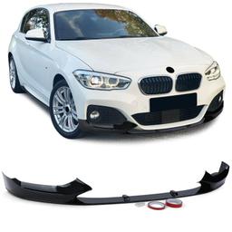Frontspoilerläpp blanksvart för BMW 1-serie F20/F21 2015–2019