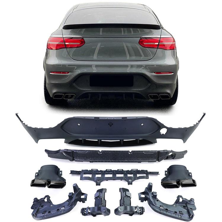 Diffusor med udstødningsrør Mercedes GLC C253 Coupe