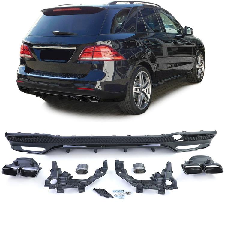Diffusor med udstødningsrør Mercedes GLE W166 AMG-Line
