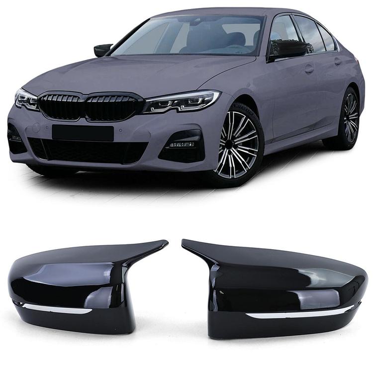 Blanksvart spegelkåpor BMW G20 G21 G30 G31 G11