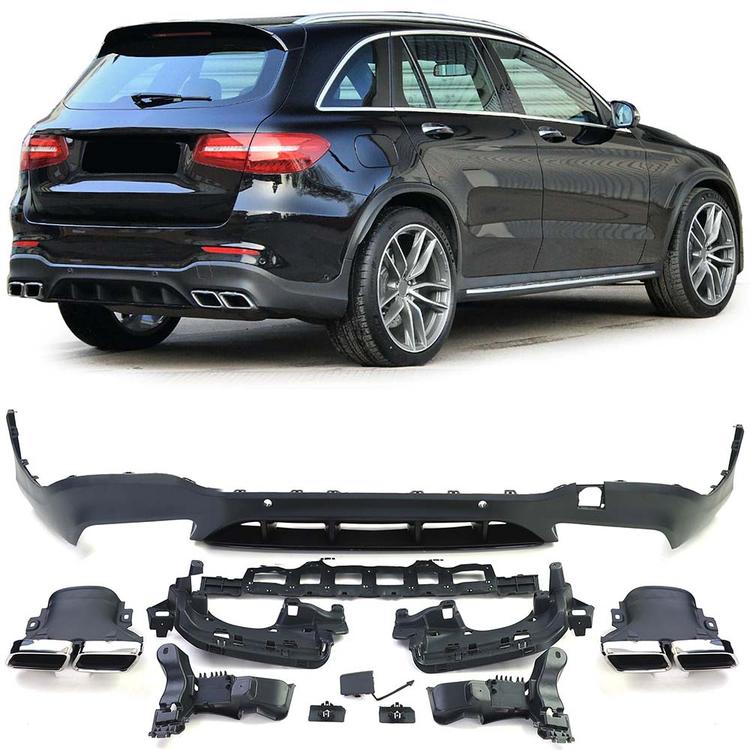 Diffusor med udstødningsrør Mercedes GLC X253 SUV