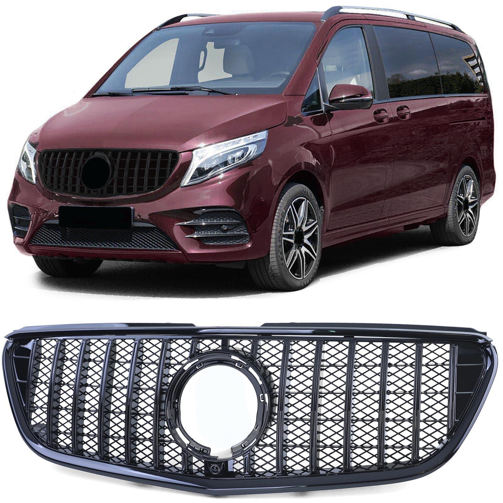 Blanksvart Grill Mercedes V-Klass / Vito