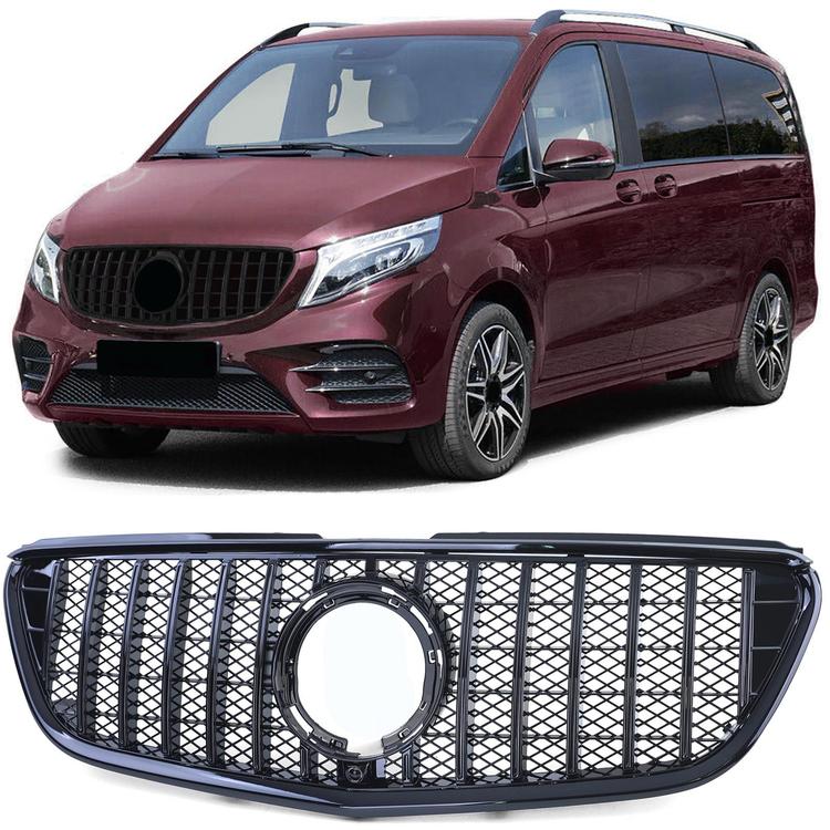 Blanksvart Grill Mercedes V-Klass / Vito