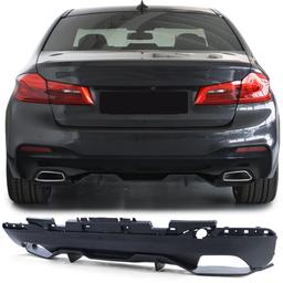Svart Diffusor BMW 5-Serie G30 G31 520 525 530 540