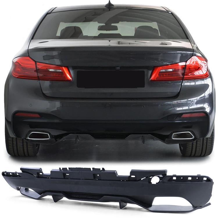 Svart Diffusor BMW 5-Serie G30 G31 520 525 530 540