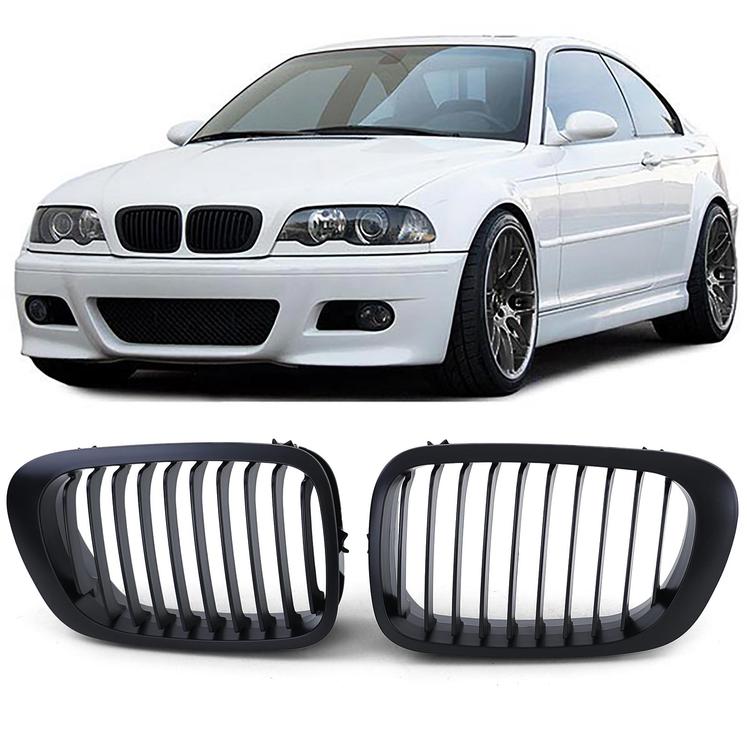 Njurar sportutförande Performance-design svart till BMW 3er E46 Coupe cabriolet 1999-2003
