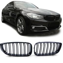 Njurar dubbelribbad Performance-design blanksvart till BMW 3-Serie GT F34 2013-2016