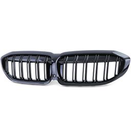 Njurar dubbelribbad Performance-design blanksvart till BMW 3-Serie G20 G21 2019-2022 - 2