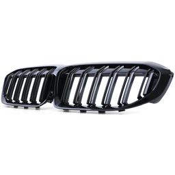 Njurar dubbelribbad Performance-design blanksvart till BMW 3-Serie G20 G21 2019-2022 - 3