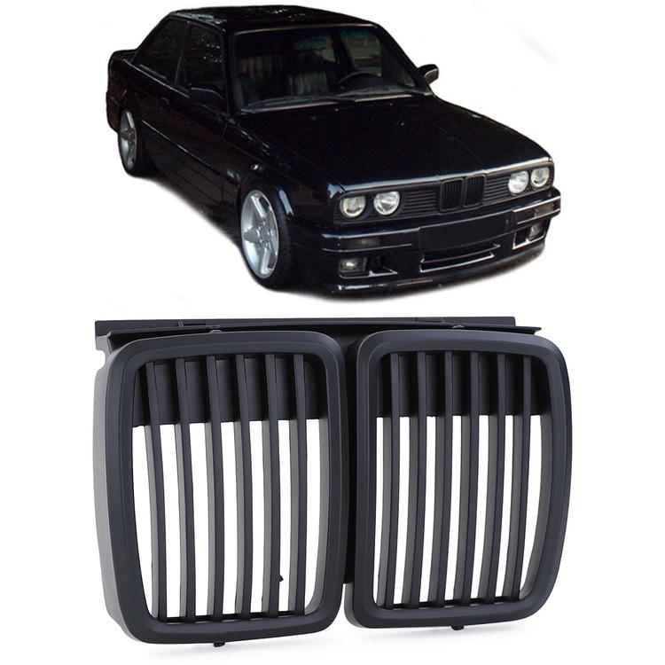 Njurar sportutförande svart till BMW 3-Serie E30 1982-1994
