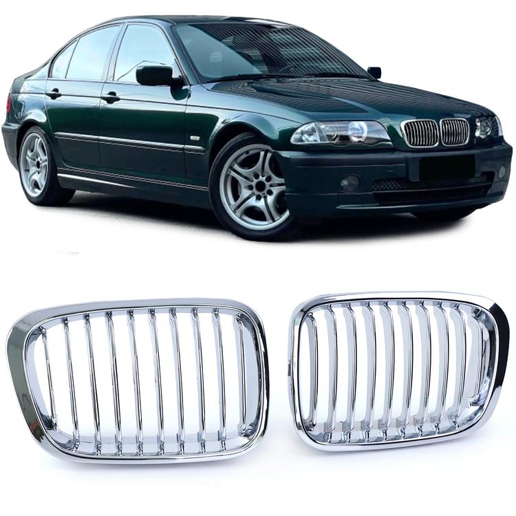 Njurar sportutförande krom till BMW 3-Serie E46 före facelift 1998-2001
