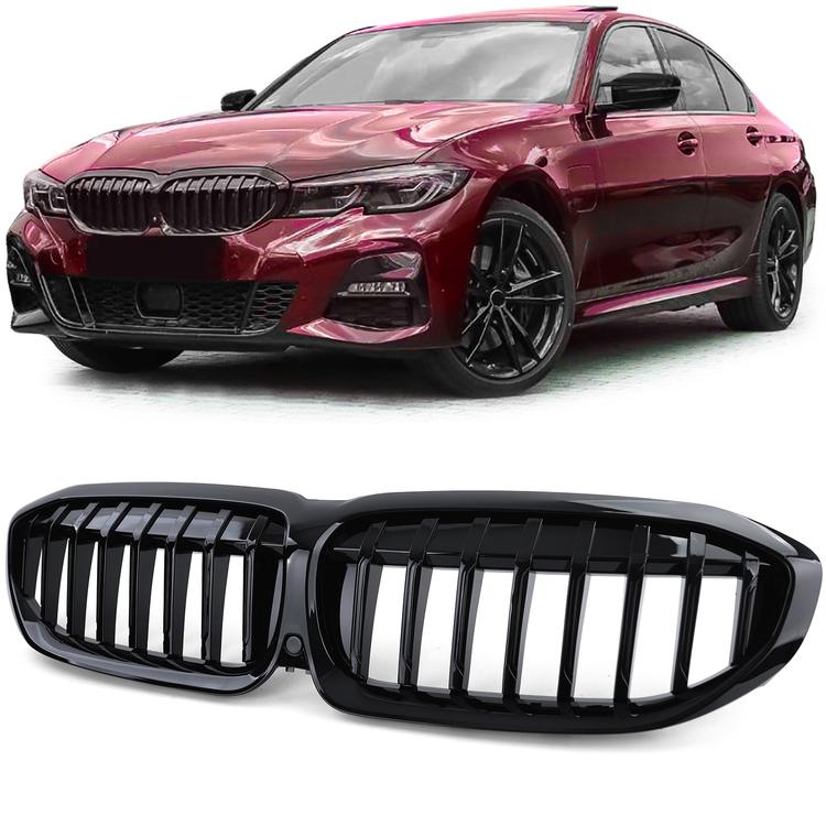 Njurar sportutförande blanksvart till BMW 3-Serie G20 G21 2019-2022