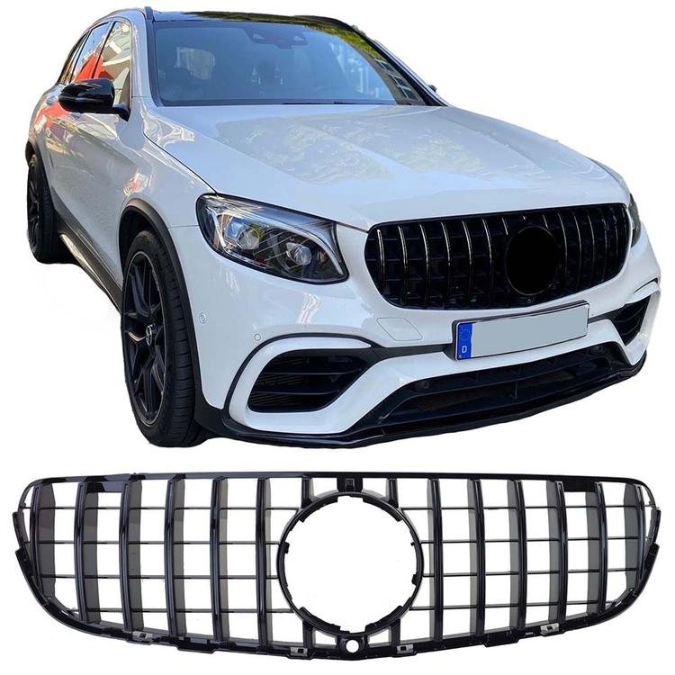 Blanksvart Grill Mercedes GLC X253 SUV