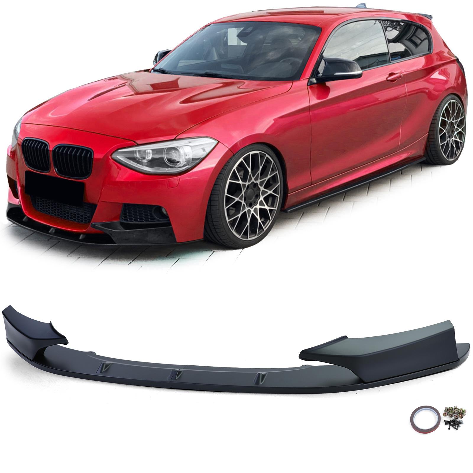 Frontspoilerläpp mattsvart för BMW 1-serie F20/F21 2010–2014