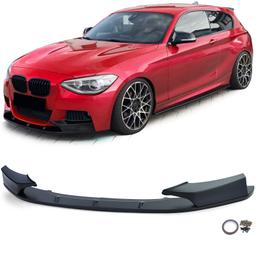 Frontspoilerläpp mattsvart för BMW 1-serie F20/F21 2010–2014