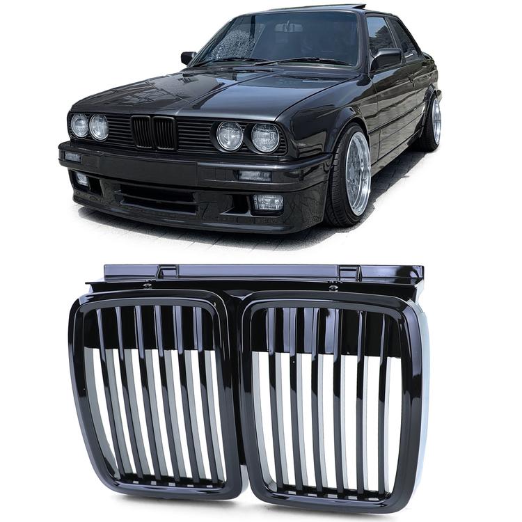 Njurar sportutförande blanksvart till BMW 3-Serie E30 1982-1994