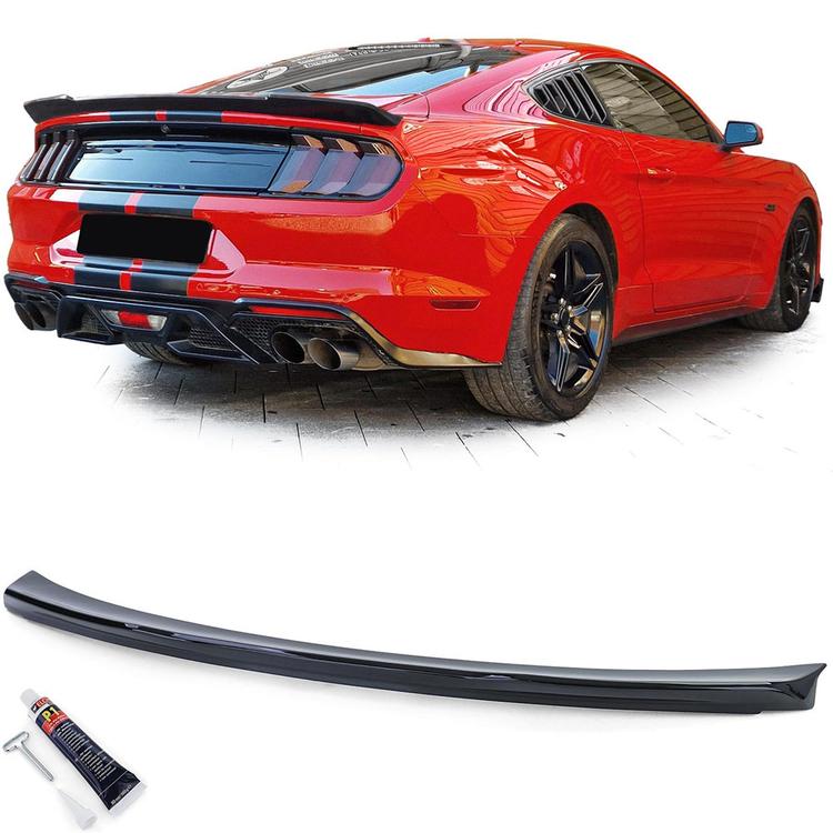 Blanksvart Spoiler Ford Mustang Coupe
