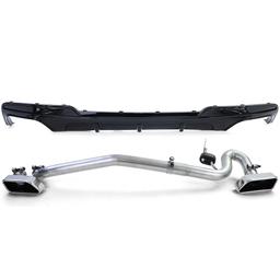 Diffusor + eksosrør 550/V8 look BMW 5-serie F10 F11 520 525 530