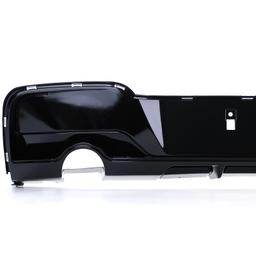 Diffusor blank svart til BMW 1-serie F20/F21 2011-02/2015 før facelift, med M-pakke og rundt enderør på venstre side - 5