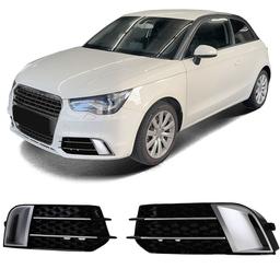 Blanksvarta Dimljusgaller Audi A1 8X Pre-facelift