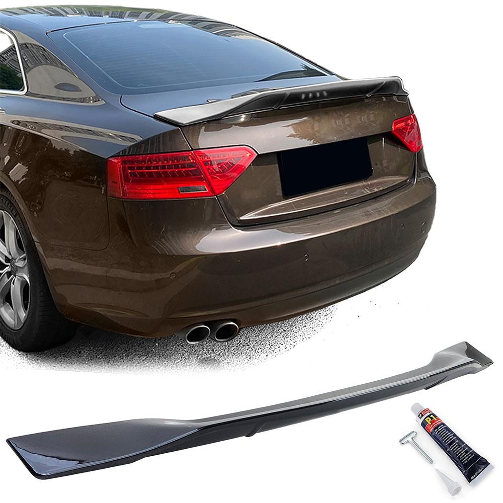Blanksvart Spoilervinge Audi A5 Coupe 8T/Cabrio 8F