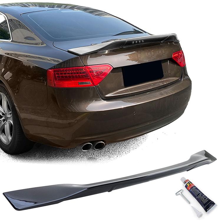 Blanksvart Spoilervinge Audi A5 Coupe 8T/Cabrio 8F