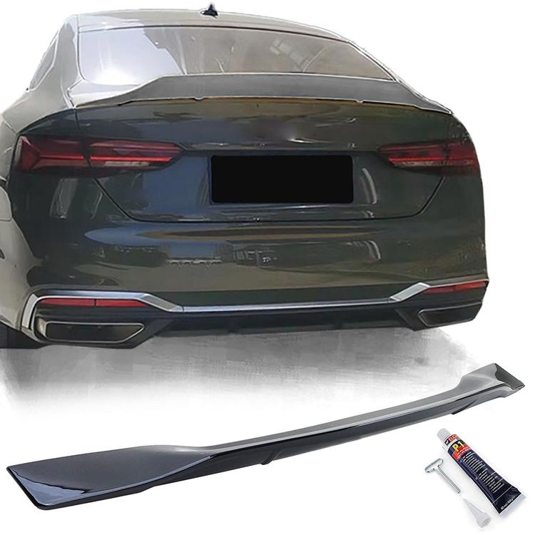 Blanksvart Spoilervinge Audi A5 F5 Coupe/Sportback