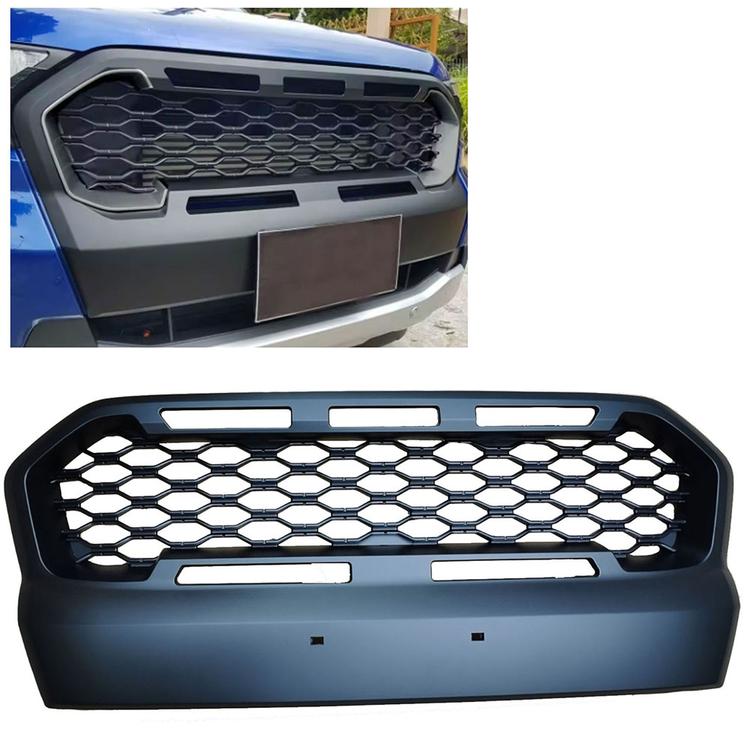 Svart Honeycomb Grill Ford Ranger T7