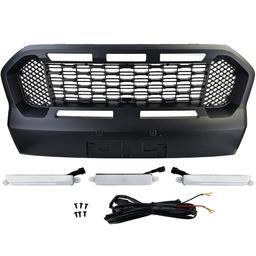 Svart Honeycomb Grill med LED Ford Rangar