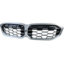 Njurar honeycomb-design Performance-design svart/krom till BMW 3-Serie G20 G21 LCI från 2022 - 2