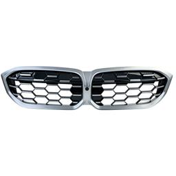 Njurar honeycomb-design Performance-design svart/krom till BMW 3-Serie G20 G21 LCI från 2022 - 3