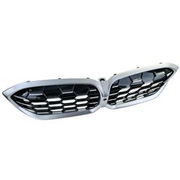 Njurar honeycomb-design Performance-design svart/krom till BMW 3-Serie G20 G21 LCI från 2022 - 5