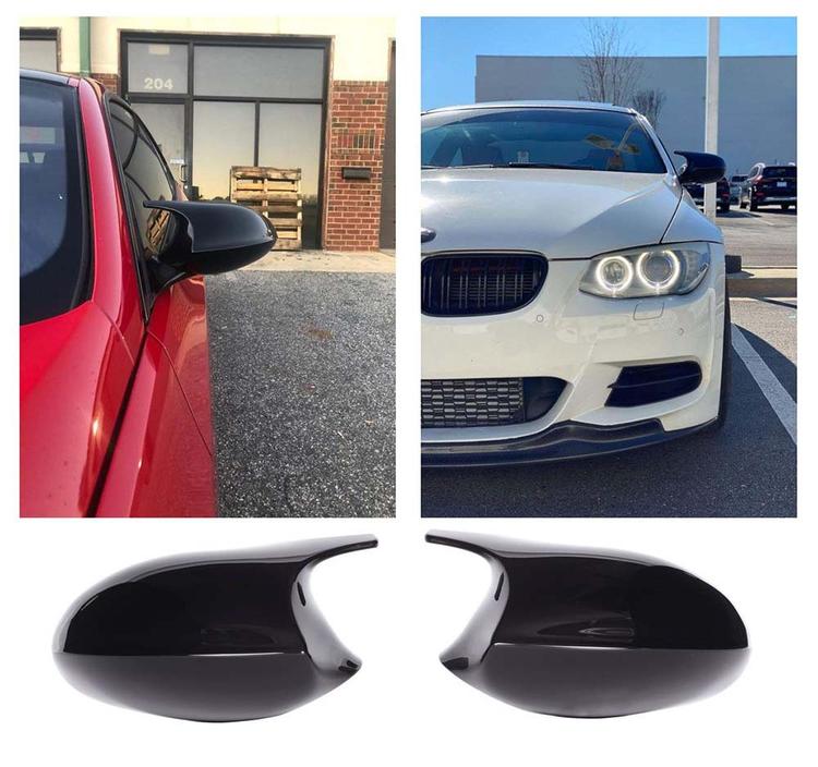 Blanksvart Spegelkåpor BMW