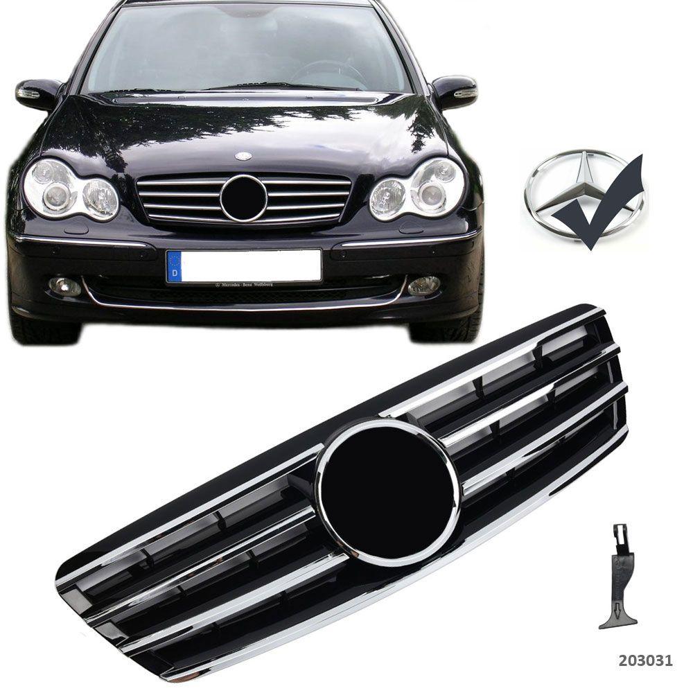 Grill Mercedes W203 C-klasse CL Sort