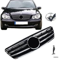 Grill Mercedes W203 C-klasse CL Sort