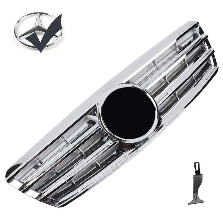 Kromad grill för Mercedes W203