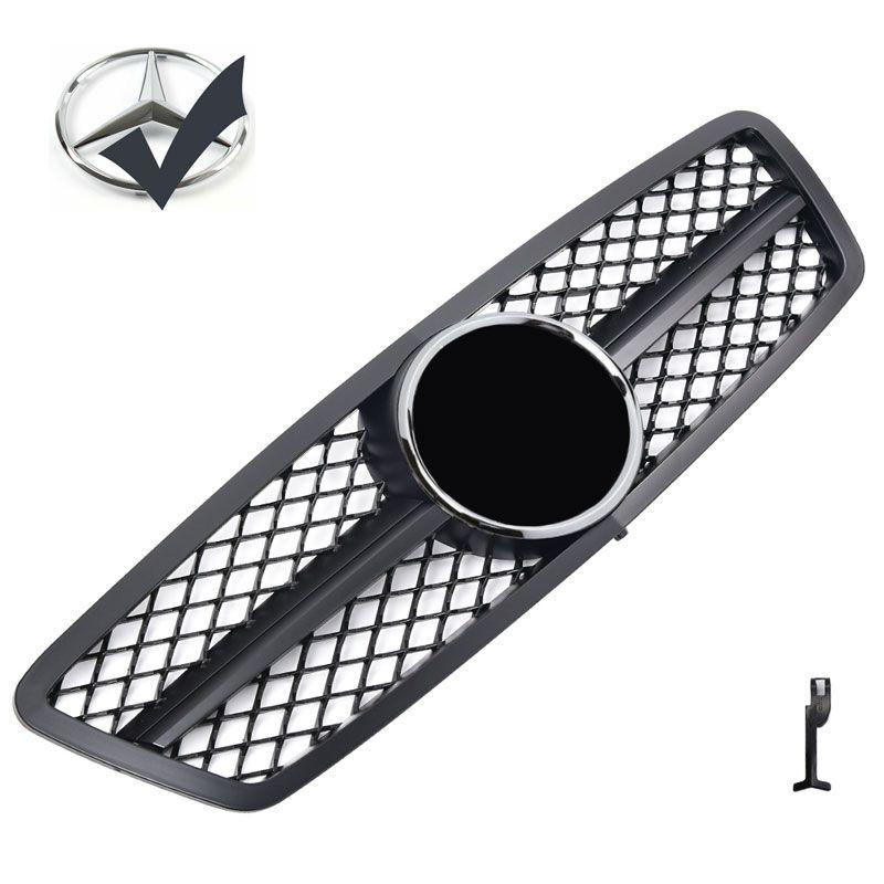 Svart grill Mercedes W203