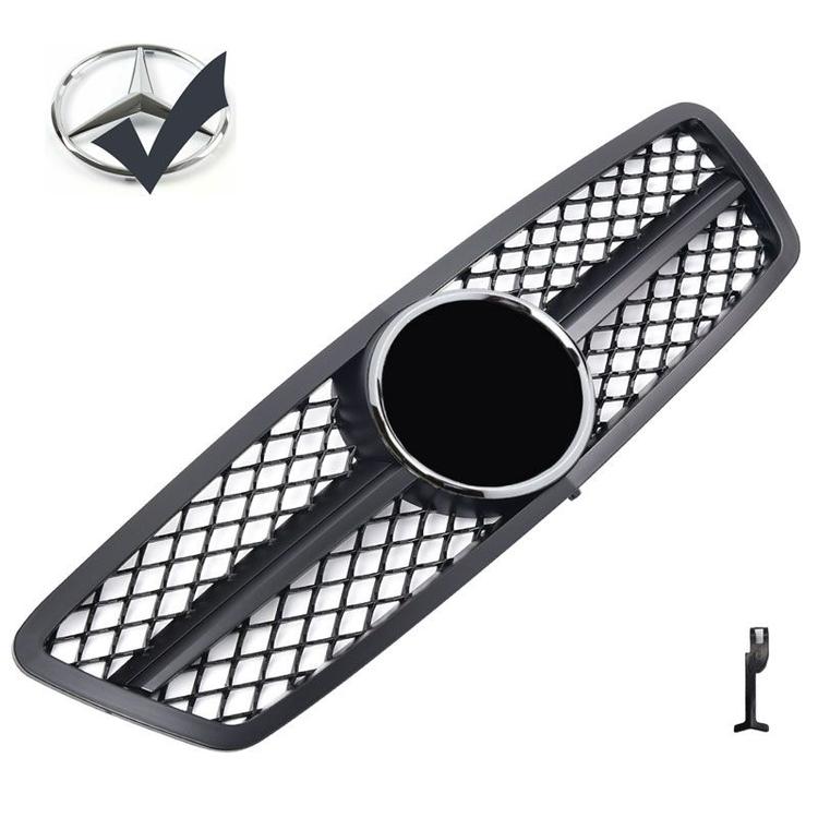 Svart grill Mercedes W203
