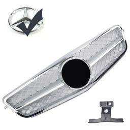 Silver & kromad grill för Mercedes W204