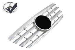 Krom silver grill för Mercedes W210 E-klass