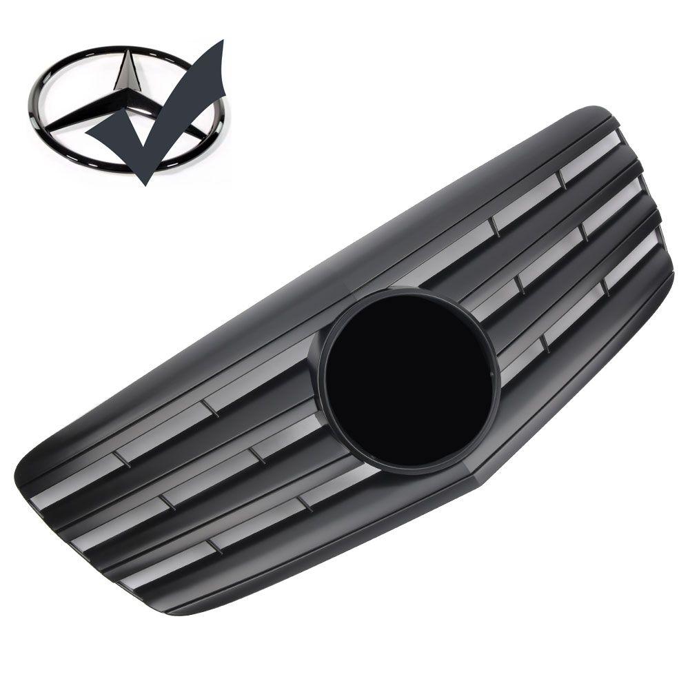 Svart grill för Mercedes W211 2006-2009