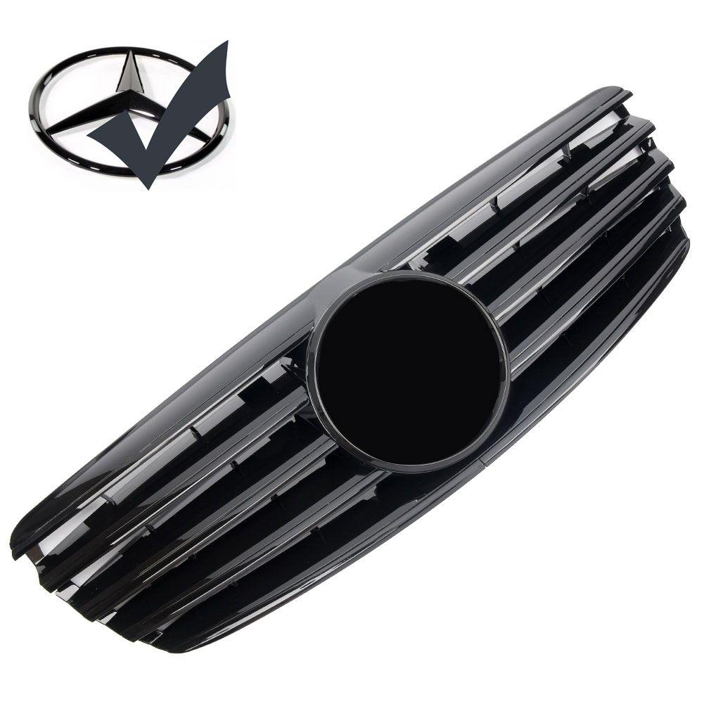 Blanksvart grill Mercedes W211 2003-2006